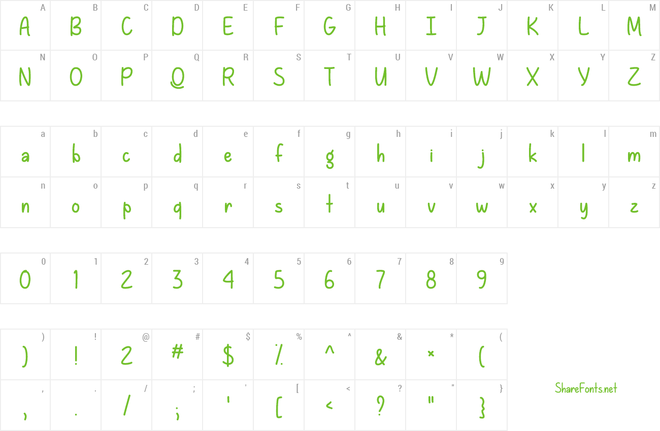 Font Losing Grip preview